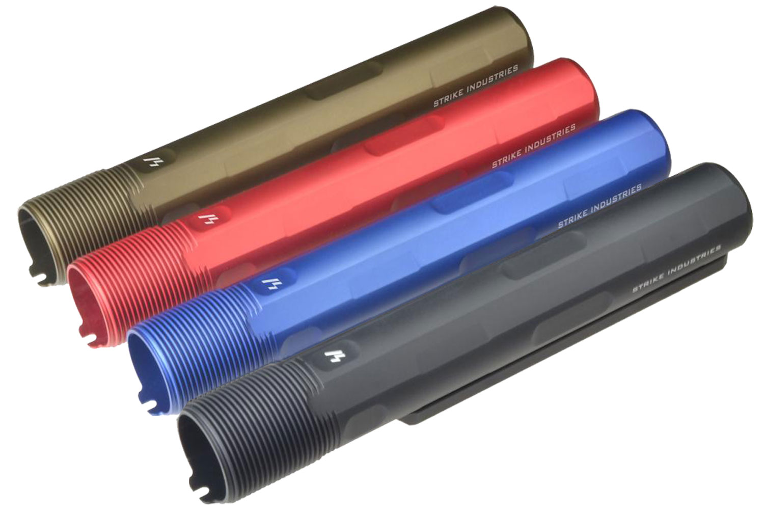 Strike ARARET7RED Advanced Receiver Extension AR-15, AR-10 Red Anodized Aluminum