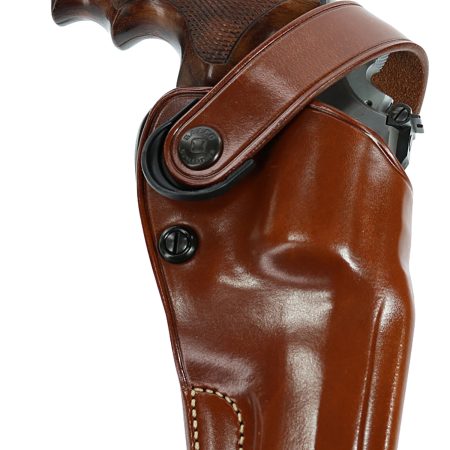 Galco DAO106 DAO  OWB Tan Leather Belt Slide Fits S&W L Frame Fits 6" Barrel Right Hand