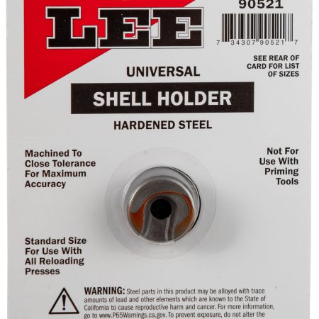 Lee Precision 90521 Shell Holder Universal Size #4R Steel Capacity 1 Casing Works With Standard Reloading Press Includes Shell Holder