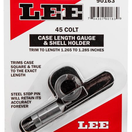 Lee Precision 90163 Case Length Gauge  45 Colt (LC) Steel Works With Cutter/Lock Stud Includes Shell Holder