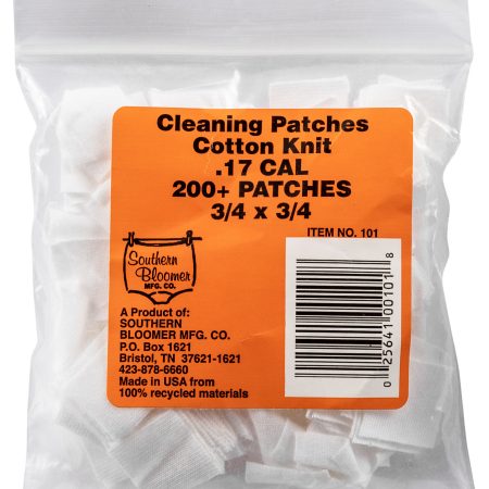 Southern Bloomer 101 Cleaning Patches 17 Cal Cotton 200 Per Pack
