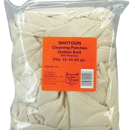Southern Bloomer 124 Cleaning Patches  12/16/20 Gauge Shotgun Cotton 500/Pkg