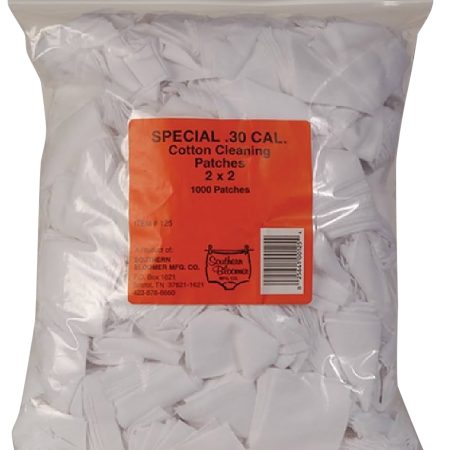 Southern Bloomer 125 Cleaning Patches  30 Cal Cotton 1000 Per Bag