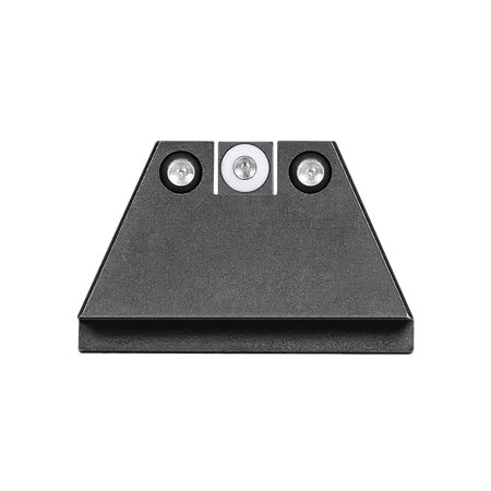 Night Fision GLK004003WGZ Suppressor Height Sights For Glock  Green Tritium White Outline Front Sight-Green Tritium Black Outline Rear Sight Glock 17/17L/19