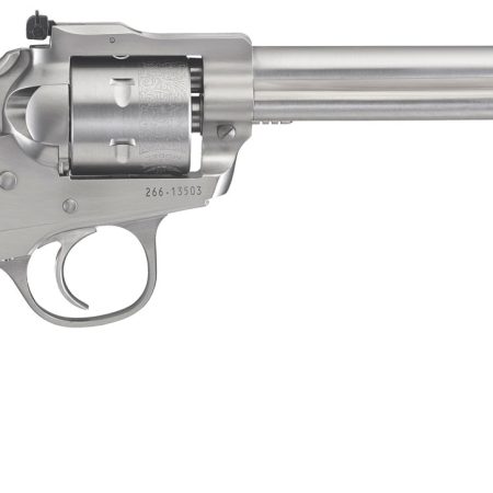 Ruger 0680 Blackhawk  Sports South Exclusive 22 LR 6rd 6.50" Barrel, Stainless Steel Barrel/Cylinder/Frame, Exposed Hammer, Bisley Hardwood Grip, Ramp Front/Adjustable Rear Sights