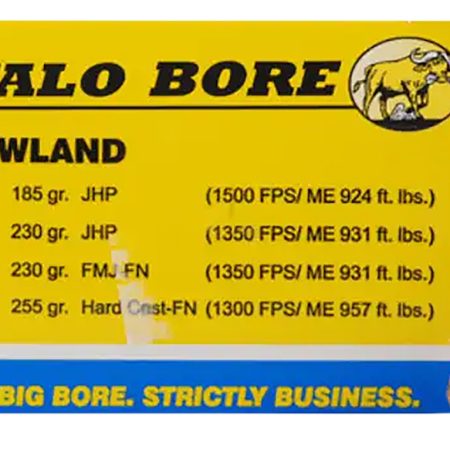 Buffalo Bore Ammunition 35C20 Personal Defense Strictly Business 460Rowland 230gr Full Metal Jacket Flat Nose 20 Per Box/12 Case