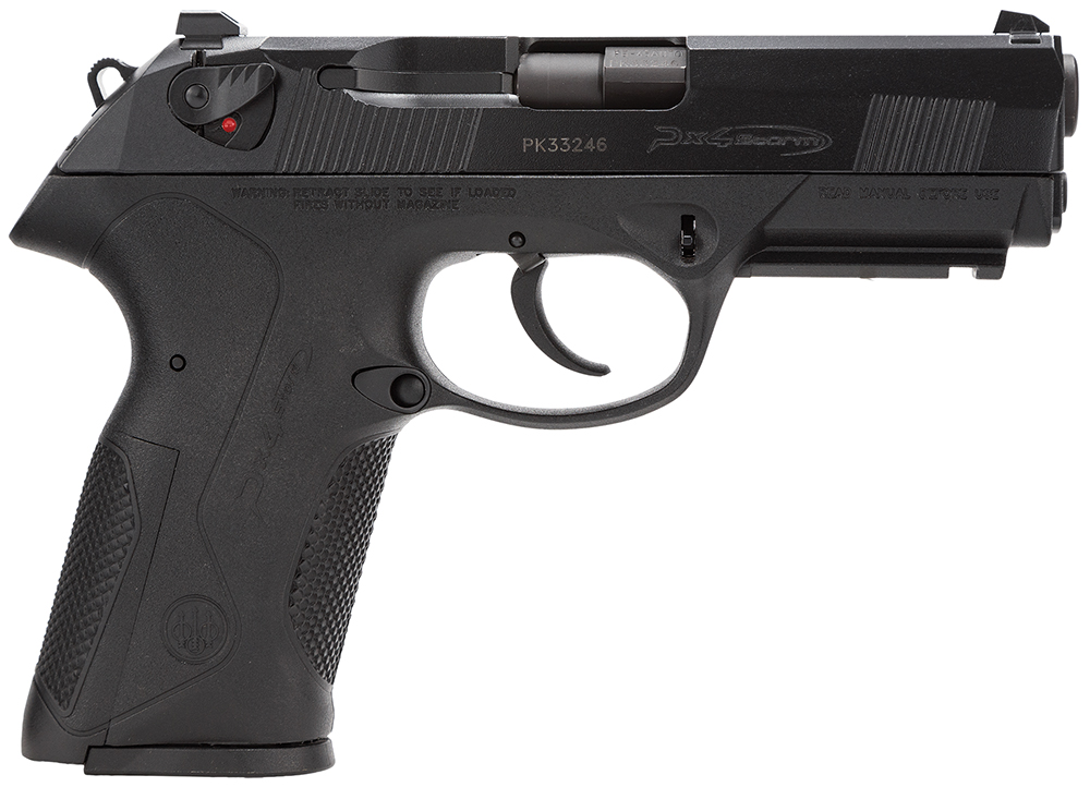 Beretta USA JXF5F25 Px4 Storm Full Size Frame 45 ACP 10+1, 4.10" Black Steel Barrel, Black Bruniton Serrated Steel Slide, Black Polymer Frame w/Picatinny Rail, Ambidextrous