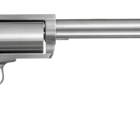 Magnum Research BFR460SW10 BFR Long Cylinder Large Frame 460 S&W Mag 5 Shot, 10" Brushed Stainless Steel Barrel, Cylinder & Frame, Black Rubber Grip, Exposed Hammer