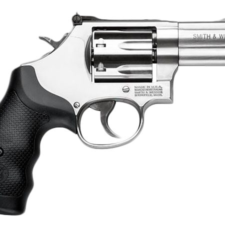 Smith & Wesson 164300 M686 Plus  L-Frame 38 S&W Spl +P/357 Mag 7rd, 3" Satin Stainless Steel Barrel, Cylinder & Frame, Black Finger Groove Grip