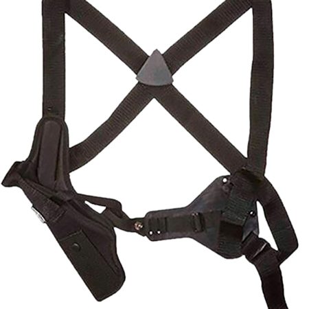Uncle Mike's 83041 Sidekick Vertical Shoulder Holster Shoulder Size 04 Black Cordura Harness Fits Med/Large DA Revolver Fits 7-8.50" Barrel Right Hand