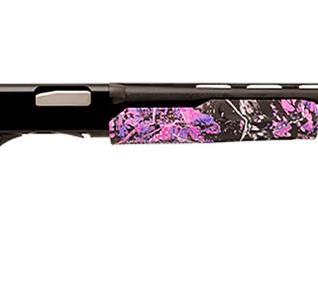 Stevens 22560 320 Field Compact 20 Gauge Pump 3" 5+1 26" Matte Black Vent Rib Barrel, Matte Black Aluminum Drilled & Tapped Receiver, Fixed Muddy Girl Synthetic Stock, Ambidextrous