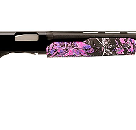 Stevens 22561 320 Field Youth 20 Gauge Pump 3" 5+1 22" Matte Black Vent Rib Barrel, Matte Black Aluminum Drilled & Tapped Receiver, Fixed Muddy Girl Synthetic Stock Right, Ambidextrous