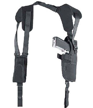 Uncle Mike's 75051 Pro-Pak Vertical Shoulder Shoulder Size 05 Black Nylon Harness Fits Large Semi-Auto Fits 4.50-5" Barrel Right Hand