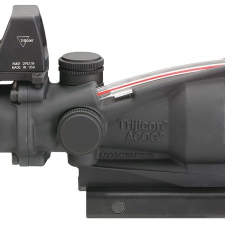 Trijicon 100550 ACOG Combo Matte Black 4x32mm Illuminated Red Crosshair .223 BDC Reticle