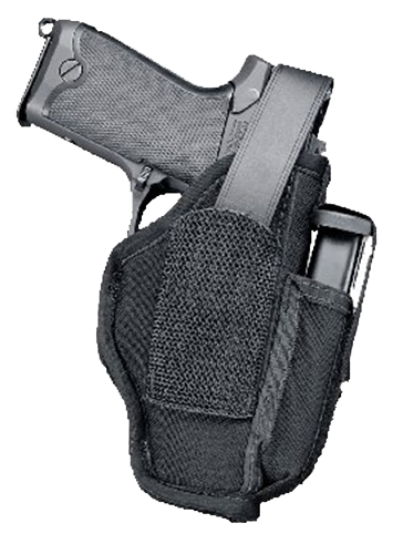 Uncle Mike's 70050 Sidekick Hip Holster IWB/OWB Size 05 Black Laminate Belt Clip Fits Large Semi-Auto Fits 4.50-5" Barrel Ambidextrous