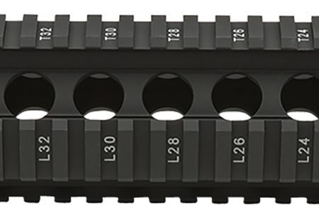 BCM QRF12556BLK QRF  12" Free-Floating Style Made of Aluminum with Black Anodized Finish & Picatinny Rail for AR-Platform
