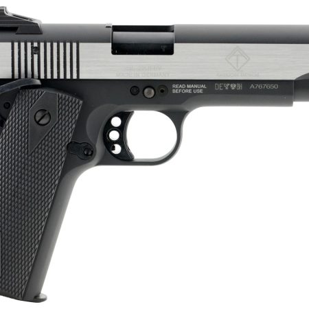 GSG GSG2210M1911S M1911  22 LR 5" 10+1 Black Hardcoat Anodized Stainless Steel Polished Slide Black Polymer Grip