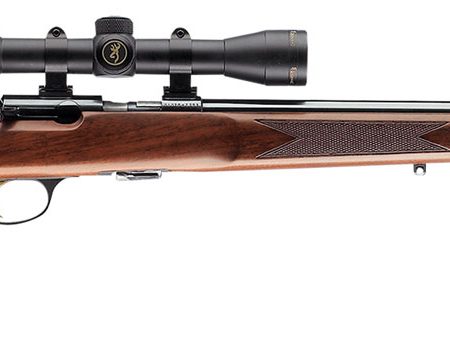 Browning 025176202 T-Bolt Target/Varmint 22 LR 10+1 22" Heavy Target Barrel, Polished Blued Steel Receiver, Satin Walnut Stock With Monte Carlo Comb, Optics Ready, Scope NOT Included