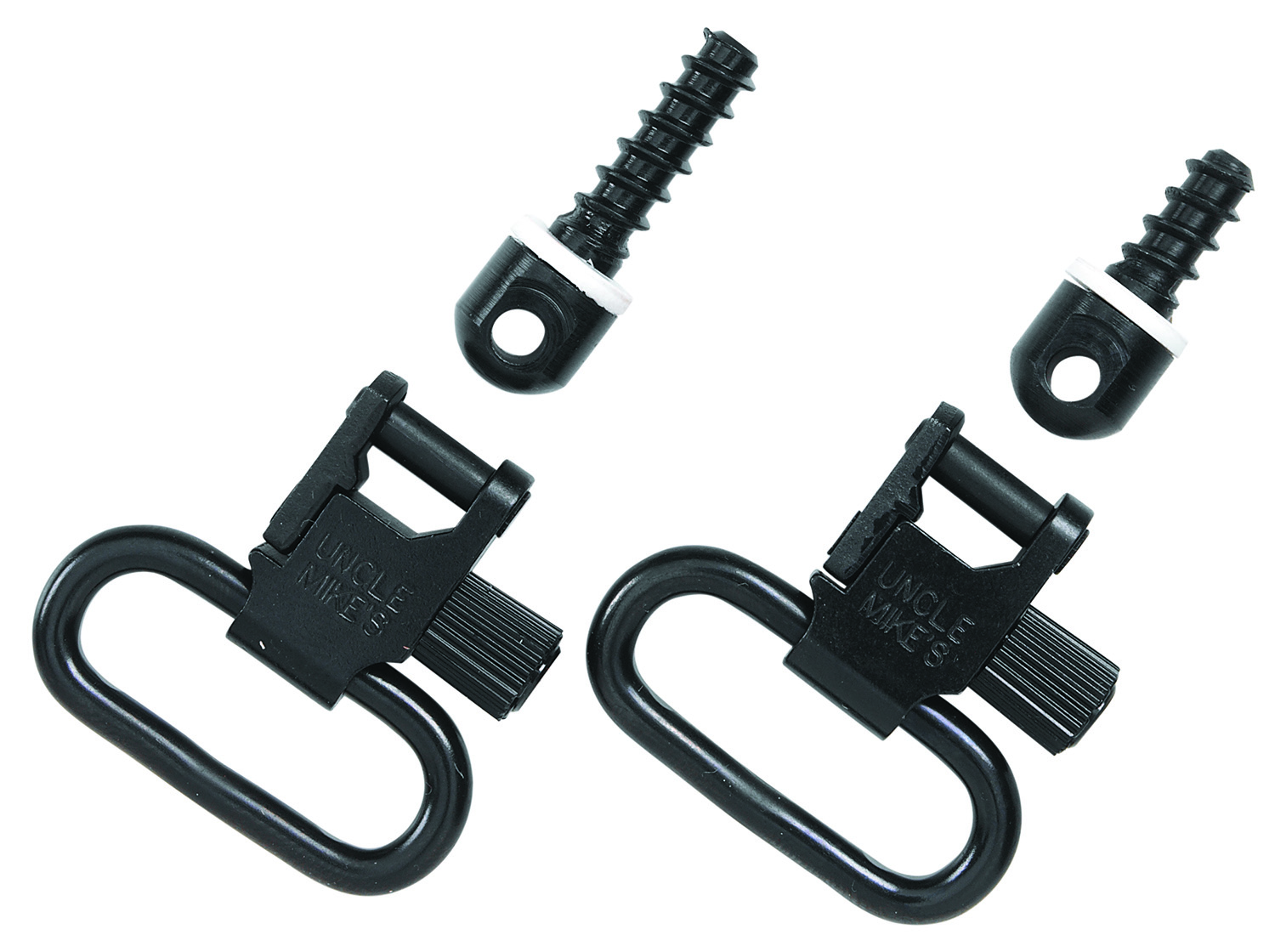 Uncle Mike's 13113 Super Swivel Quick Detach 115 RGS Tri-Lock Blued 1.25" Loop for Rifles w/Wood Forend