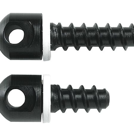 Uncle Mike's 25200 Magnum Band 115 RGS Screw Set made of Blued Steel Includes 1/2" Forend Base, 3/4" Rear Base Screws & White Spacers for Wood Stock Bolt Action Rifles