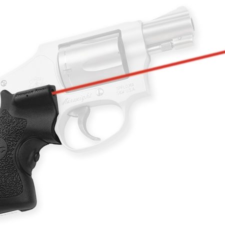 Crimson Trace 011870 Lasergrips  Fits S&W J-Frame Round Butt, Red Laser 633nM Wavelength 5mW Output, Black Polymer
