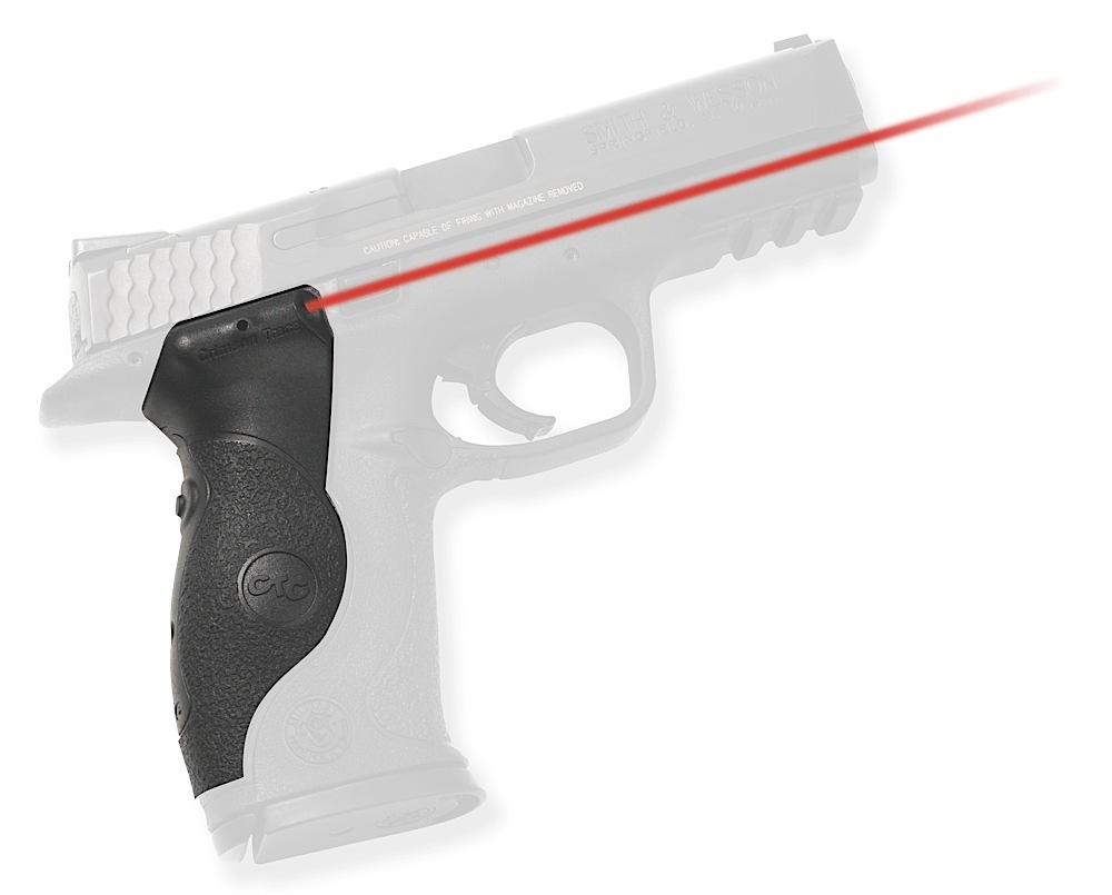 Crimson Trace 0119401 Lasergrips S&W M&P Full-Size, Red Laser Black Polymer