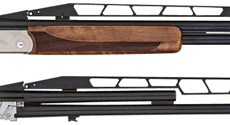 TriStar 35418 TT-15A Combo Trap 12 Gauge Break Open 3" 1rd/2rd 32/34" Blued Vent Rib Chrome-Lined Barrel, Silver Receiver, Walnut Wood Fixed w/Adj Comb Stock, Right Hand