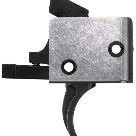 CMC Triggers 91501 Drop-In Single-Stage Curved Trigger w/ 3-3.50 lbs Draw Weight & Black/Silver Finish