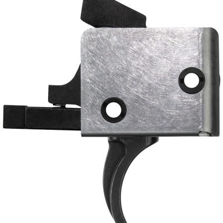 CMC Triggers 93501 Drop-In  Single-Stage Curved Trigger w/ 5-5.50 lbs Draw Weight & Black/Silver Finish