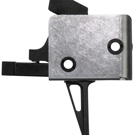 CMC Triggers 92503 Drop-In Single-Stage Flat Trigger w/ 4-4.50 lbs Draw Weight & Black/Silver Finish