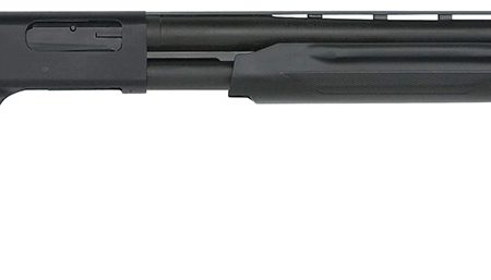 Mossberg 56420 500 All Purpose Full Size 12 Gauge Pump 3" 5+1 28" Matte Blued Vent Rib Barrel, Matte Blued Integral Scope Mount Steel Receiver, Fixed Black Synthetic Stock, Right Hand, Accu-Set Chokes