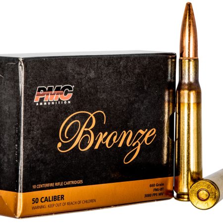 PMC 50A Bronze 50BMG 660gr Full Metal Jacket Boat Tail 10 Per Box/20 Case