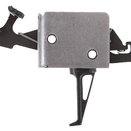 CMC Triggers 92504 Drop-In  Two-Stage Flat Trigger w/ 2 lbs Draw Weight & Black/Silver Finish