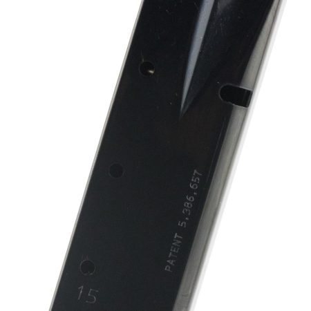 Mec-Gar MGBRHP15B Standard 15rd 9mm Luger, Fits Browning Hi-Power/Springfield SA-35, Blued Carbon Steel