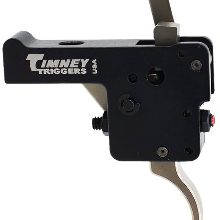 Timney Triggers 60916 Featherweight Deluxe  Curved Trigger with 3 lbs Draw Weight & Black/Nickel Finish for Howa 1500