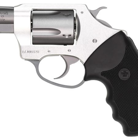 Charter Arms 93820 Undercover Lite Southpaw Compact 38 Special, 5 Shot 2" Stainless Steel Barrel & Cylinder, Anodized Aluminum Frame w/Black Finger Grooved Rubber Grip, Exposed Hammer, Left Hand