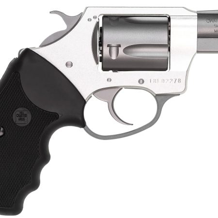 Charter Arms 53820 Undercover Lite Compact 38 Special, 5 Shot 2" Stainless Steel Barrel & Cylinder, Anodized Aluminum Frame w/Black Finger Grooved Rubber Grip, Exposed Hammer