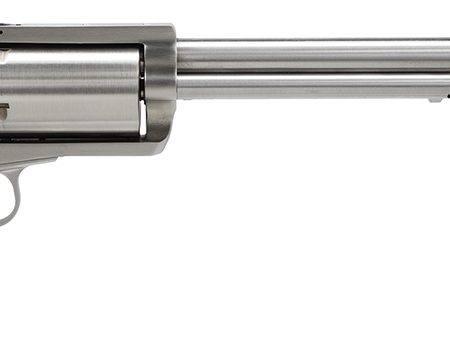 Magnum Research BFR500SW10 BFR Long Cylinder Large Frame 500 S&W Mag 5 Shot, 10" Brushed Stainless Steel Barrel, Cylinder & Frame, Black Rubber Grip, Exposed Hammer