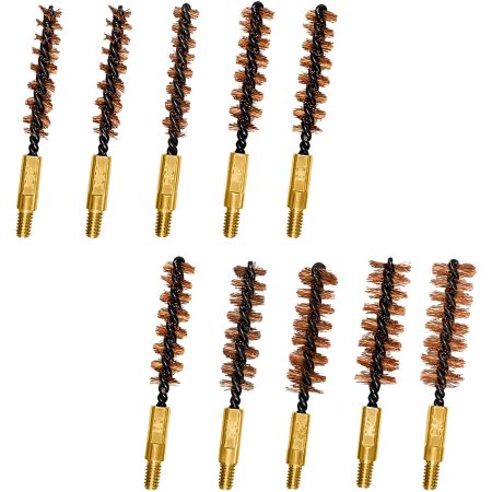 Otis FG380BP Variety Brushes Multi-Caliber Rifle/Pistol Firearm Bronze Bristles 10 Pk.