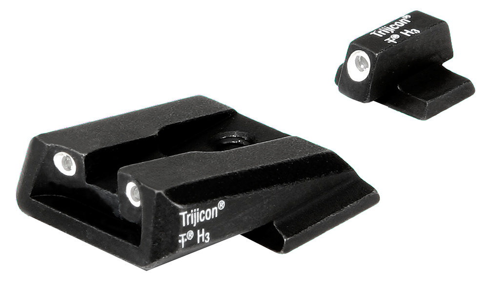 Trijicon 600442 Bright & Tough Night Sights Green/Tritium White Outline Front Sight-Green/Tritium White Outline Rear Sight Smith & Wesson M&P/M&P M2.0