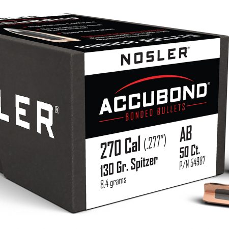 Nosler 54987 AccuBond 270Win 130gr Spitzer Point 50/Box
