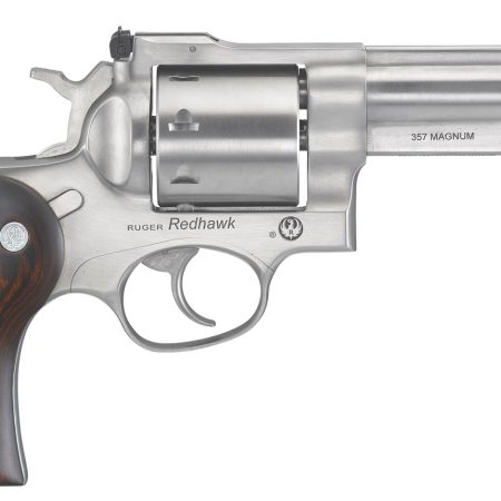 Ruger 5059 Redhawk *MA Compliant 357 Mag 4.20" Barrel 8rd Triple-Locking Cylinder, Satin Stainless Steel, Hardwood Grip, Transfer bar Safety