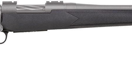 Mossberg 28006 Patriot 7mm-08 Rem 5+1 22" Stainless Cerakote Fluted Barrel, Stainless Cerakote Receiver Drilled & Tapped, Black Fixed Synthetic Stock, Right Hand