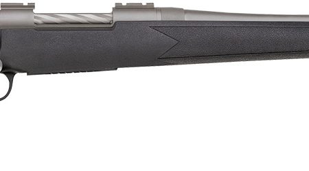 Mossberg 28009 Patriot  Full Size 270 Win 5+1 22" Stainless Cerakote Fluted Barrel, Stainless Cerakote Receiver Drilled & Tapped, Black Fixed Synthetic Stock, Right Hand