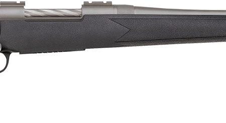 Mossberg 28010 Patriot Synthetic Full Size 30-06 Springfield 5+1 22" Stainless Cerakote Fluted Barrel, Stainless Cerakote Receiver Drilled & Tapped, Black Fixed Synthetic Stock, Right Hand