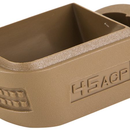 Springfield Armory XD5007 Mag Sleeve made of Polymer with Flat Dark Earth Finish & 1 Piece Design for 45 ACP Springfield XD Magazine