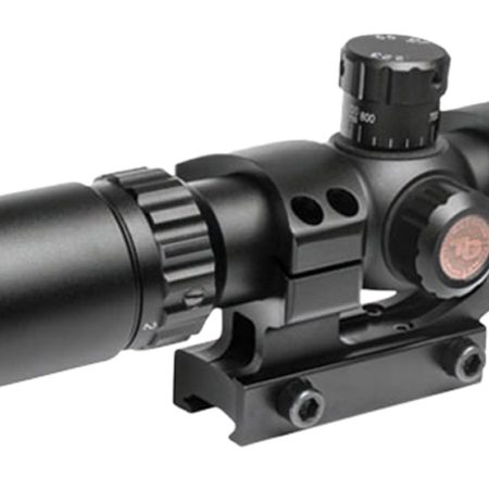 Truglo TG8514BT Tru-Brite 30 1-4x 24mm Obj Wide FOV 30mm Tube Black Finish Duplex Mil-Dot