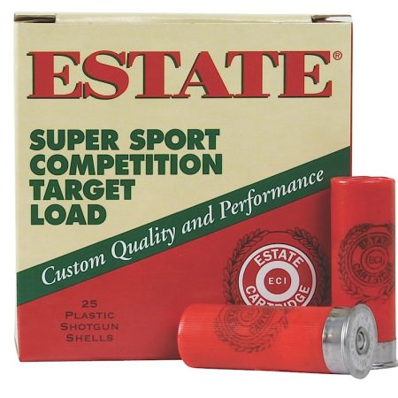 Estate Cartridge SS12H8 Super Sport Competition Target 12Gauge 2.75" 1 1/8oz 8Shot 25 Per Box/10 Case