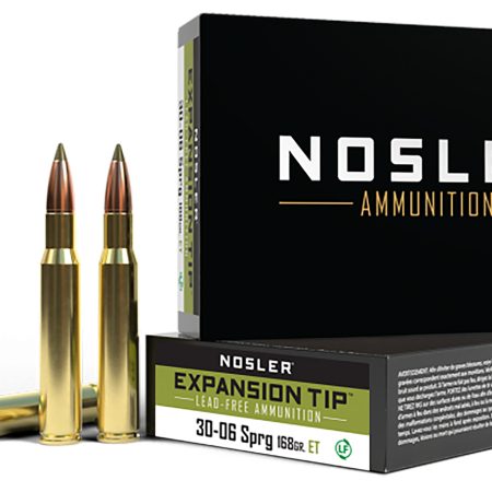 Nosler 40036 E-Tip  30-06Springfield 168gr E Tip Lead Free 20 Per Box/10 Case