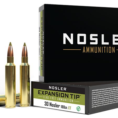 Nosler 40330 E-Tip 30Nosler 180gr E-Tip Lead-Free 20 Per Box/10 Case